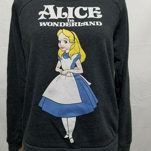{ Disney } Alice in Wonderland Gray Sweatshirt